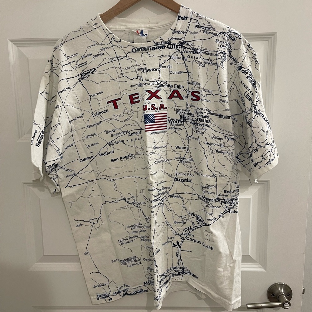 Texas Map Graphic T-Shirt